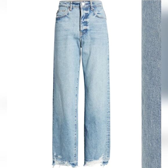 Lovers + Friends Ryan High Rise Rigid Loose Straight Jeans NWT - Picture 14 of 14